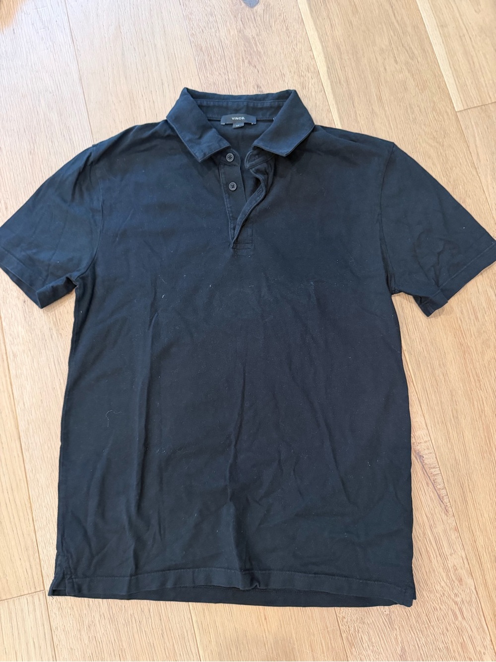 Vince Black Men's Polo Shirt